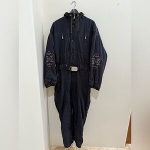 Vintage Bogner Embroidered Ski Suit Western Aztec One Piece – Rare!